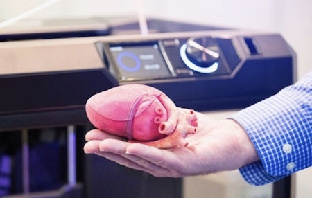 Живое сердце напечатано на 3D-принтере